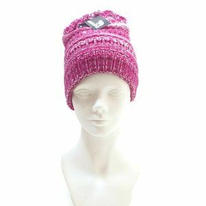 Women's Fleece Fashion Winter Warm Skellies Beanie Hat Pink American Bears